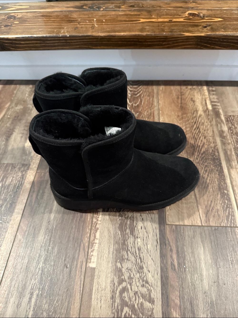 UGG Black Short Suede Ankle Boots